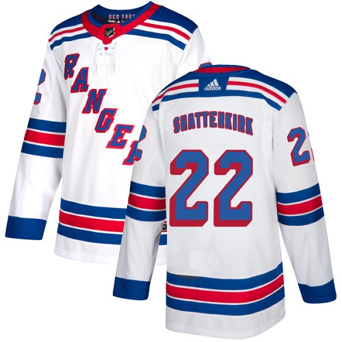 Herren New York Rangers Eishockey Trikot Kevin Shattenkirk #22 Authentic Weiß Auswärts